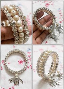 🎀Elegant Pearl & Crystal Bracelet 🎀