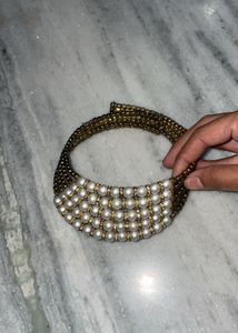 Pearl & Gold Beaded Necklace