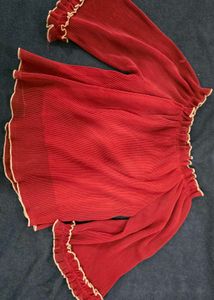 Off-Shoulder Ruffled Sleeve Top