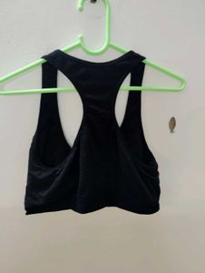Black Racerback Sports Bra