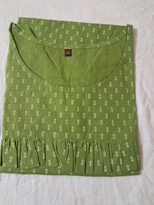 Green Printed top