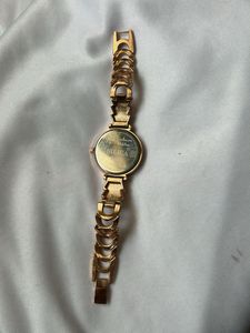 Elegant Rose Gold Watch with Crown Detail