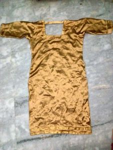 Golden Embroidered Homemade Kurta