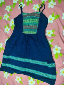 Boho Print Mini Dress