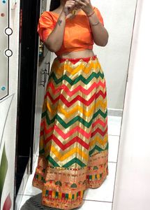Haldi function special Vibrant Lehenga Set