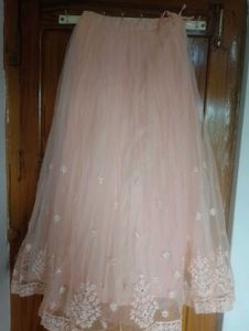Elegant Peach Embroidered Lehenga Choli