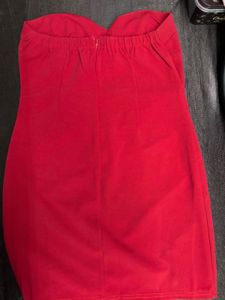 Stunning Red Strapless Mini Dress