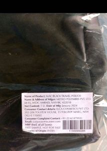 MAC Black Cosmetic Pouch