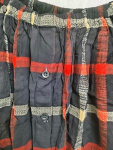 Chic Plaid Off-Shoulder Top