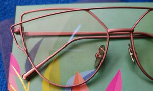 Rose Gold Geometric Cat-Eye Glasses