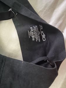 Black Strappy Sports Girl Briefs