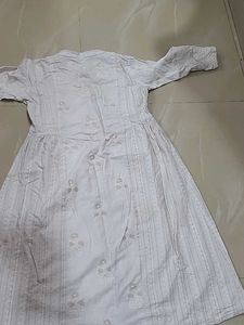 Elegant Embroidered Cotton Kurta