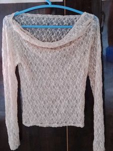Elegant White Lace Top
