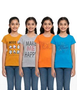 New Pack of 4 Girls T-Shirts