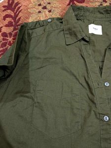 MAX Olive Green Shirt Dress