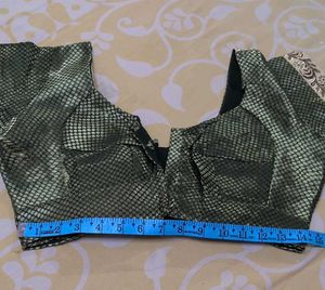 Green Embroidered Blouse for Sarees