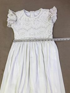 Offwhite Dress For Teenage Girls (Bust- 28/30)