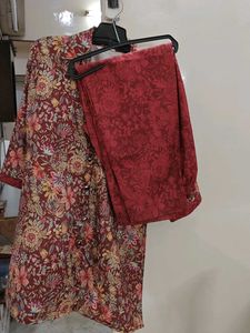 Floral Print Kurta Set