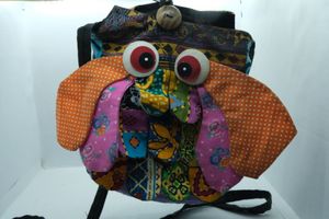 Colourful owl sling bag