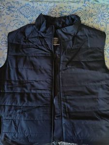 Stylish Black Padded Vest 3XL