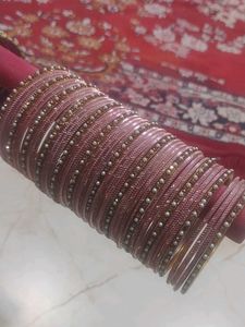 Elegant Pearl &amp; Stone Bangles Set/ 4 dozen