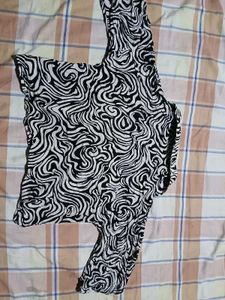 Black &amp; White Patterned shirt