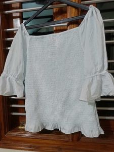 Chic Smocked Puff Sleeve Top