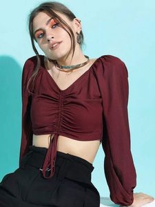 Chic Ruched Crop Top