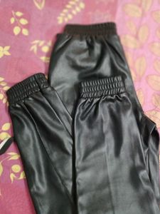 Black Faux Leather Pants