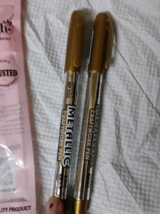 Metalic golden pen mainly used in resin