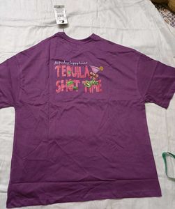 Fun Purple Graphic T shirt
