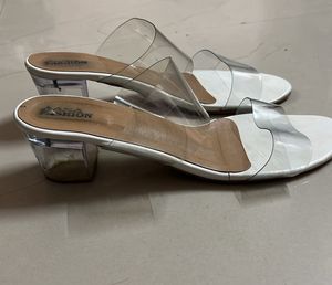 Women Transparent Low Heel