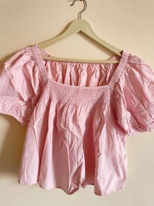 Pink Smocked Top