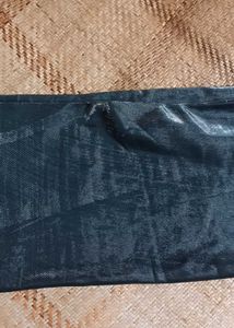 Sparkling Grey Saree No piece of blouse only sare