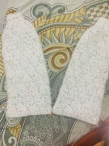 Cute Patterned Fuzzy Knit Sweater