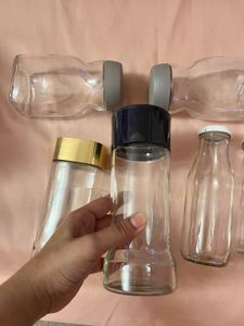 Assorted Glass Jars and Bottles