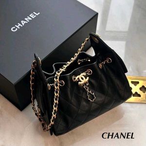 Chanel 25 Mini Handbag Black Grained Calfskin* WD