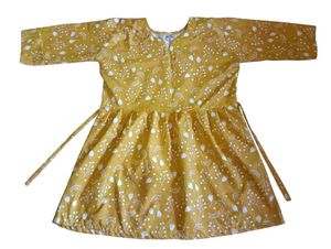 Cute Mustard Yellow Floral Dress