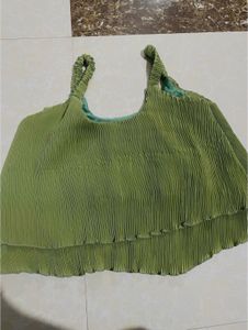 Light Green Layered Tank Top