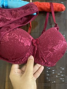 Burgundy Lace Lingerie Set