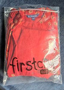 Boys Red Ethnic Kurta Set