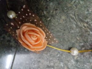Floral Hair Crown with Pearls