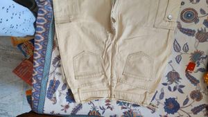 savana Trendy Beige Cargo Pants