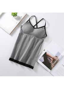 Grey Compression Camisole Top