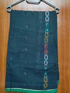 Elegant Dark Saree with Border