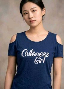 Cute Girl Cold Shoulder Top