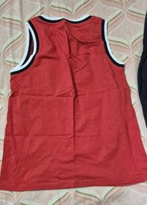 Red Basketball Tank &amp; Joggers Set