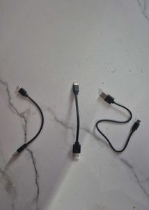3 Type A to C cables with Accessories