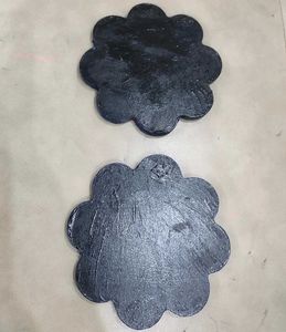 2 Resin Hand painted Coaster Set