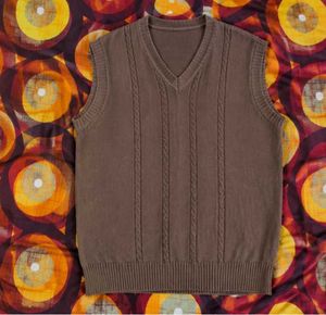 Cozy Cable Knit V-Neck Vest